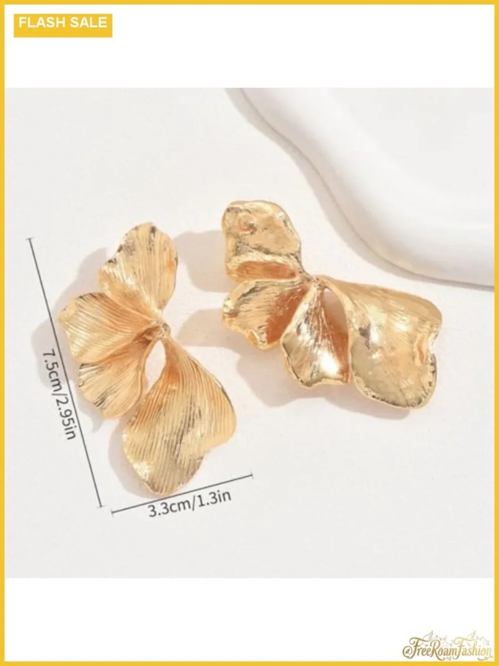 Statement Earrings Alloy Flower Leaf Long Drop Dangle Chunky Jewelry